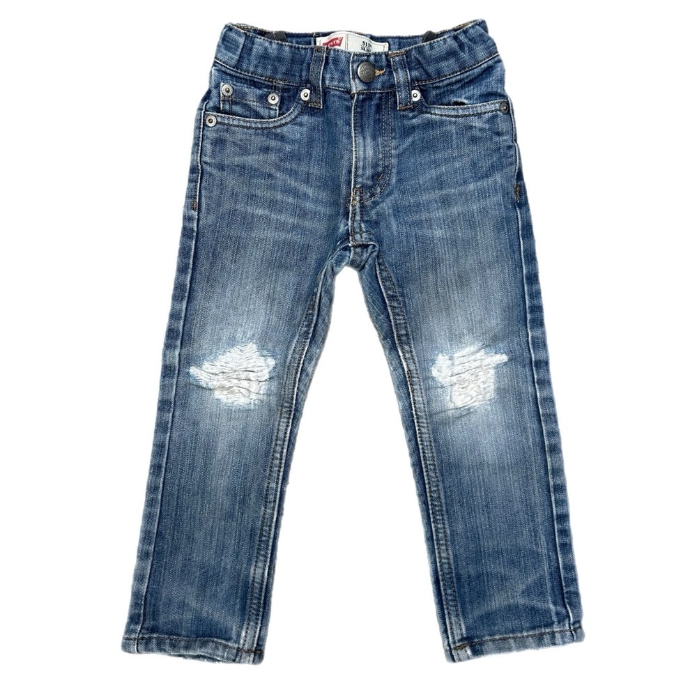 Levi's Kids Blue Ripped Knee Jeans